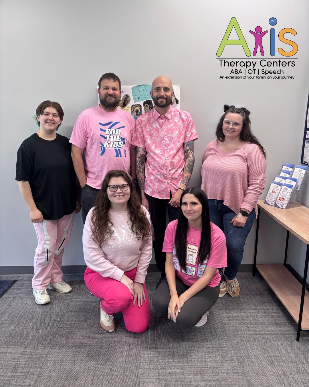 Axis Therapy Centers team members in a clinic