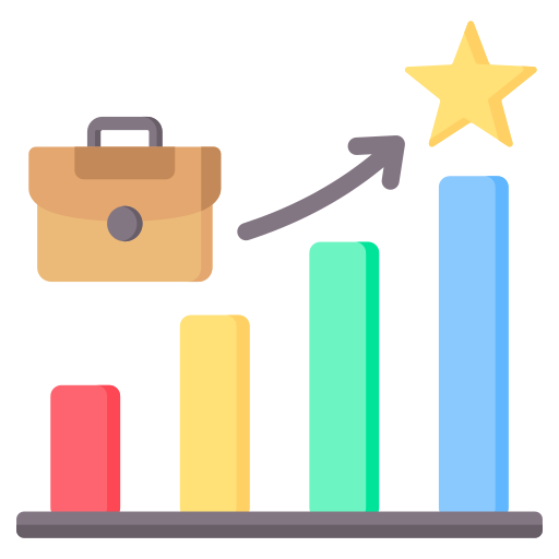 Professional growth icon
